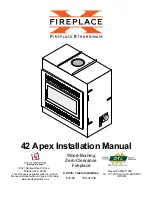 Preview for 1 page of Fireplace 42 Apex Installation Manual