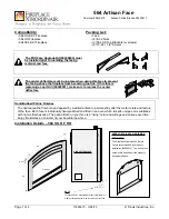 Preview for 1 page of FireplaceXtrordinair 564 Artisan Face Manual