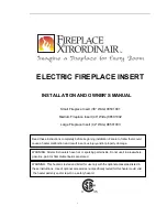 FireplaceXtrordinair 98501001 Installation And Owner'S Manual preview