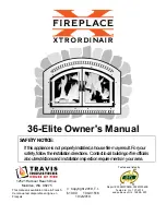 FireplaceXtrordinair Elite Fireplacextrodin 36-Elite Owner'S Manual preview