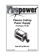 Preview for 1 page of Firepower FirePower FP-82 Operating Manual