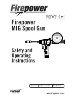 Firepower MIG Spool Gun Safety And Operating Instructions Manual preview