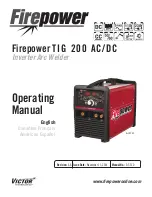 Firepower TIG 200 AC/DC Operating Manual preview