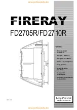 Preview for 1 page of Fireray FD2705R Manual