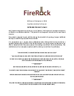 Preview for 2 page of FireRock 30 inch Outdoor Assembly Instructions Manual