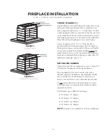 Preview for 18 page of FireRock FIREROCK RUMFORD Installation, Specification And Operation Manual