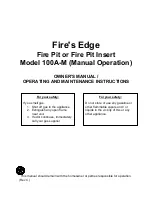 Предварительный просмотр 1 страницы fire's edge 100A-M Owner'S Manual