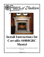 Preview for 1 page of Fires of Tradition Corvallis 4008GRC Manual