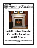 Предварительный просмотр 1 страницы Fires of Tradition Corvallis Jurastone 4008 Install Instructions Manual