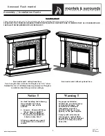 Preview for 1 page of Fireside mantels & surrounds Kenwood Flush Assembly Installation Manual