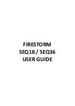 Preview for 1 page of fireStorm SEQ18 User Manual