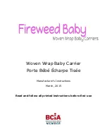 Fireweed Baby Double Hammock Back Carry Manufacturer'S Instructions preview