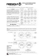 FIREWOLF FW2-H Installation Instructions предпросмотр