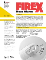 Firex 5700 Specification Sheet preview