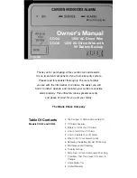 Preview for 1 page of Firex COQ3 Owner'S Manual