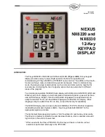 Fireye NEXUS NX6220 Manual preview