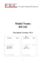 Firich Enterprise BP-363 User Manual preview