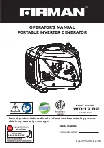 Firman W01782 Operator'S Manual preview