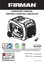 Firman W03386 Operator'S Manual preview