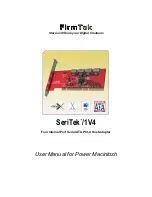 FirmTek SeriTek/1V4 User Manual preview