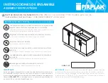 firplak AMBAR Assembly Instructions Manual предпросмотр