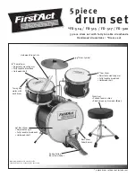 First Act DRUM SET FD-514 User Manual preview