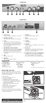 Preview for 2 page of First Act M2A-110 Instruction Manual