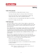 Preview for 4 page of First Alert A-550 User Manual