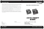 Preview for 1 page of First Alert ANTI THEFT SAFE 2074EF Operations & Installation Manual