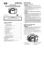 First Alert CO410 User Manual preview