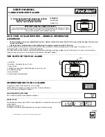 First Alert CO710 User Manual предпросмотр