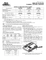 First Alert FA220KP Installation And Setup Manual preview