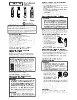 Preview for 1 page of First Alert FE10G User Manual