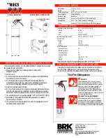 Предварительный просмотр 2 страницы First Alert FE5GR Specifications