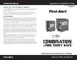 First Alert FIRE THEFT SAFE 2054F Operations & Installation Manual preview