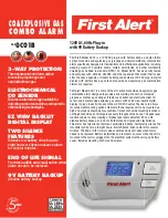 First Alert GCO1B Specification Sheet preview