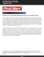 Предварительный просмотр 2 страницы First Alert NVR1640 User Manual