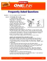 Предварительный просмотр 4 страницы First Alert ONELINK CM2837 Frequently Asked Questions Manual