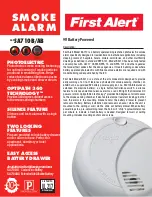 Preview for 1 page of First Alert SA710B Specifications