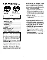 Preview for 1 page of First Alert SA87CN User Manual