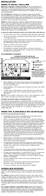 Preview for 4 page of First Alert SC7010BV User Manual