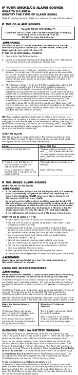 Preview for 12 page of First Alert SC7010BV User Manual