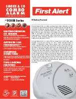 Preview for 1 page of First Alert SCO5B Series Specifications