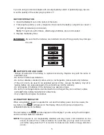 Preview for 7 page of First Alert SFA1150 User Manual