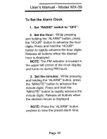 Preview for 15 page of First Alert WX-39 User Manual