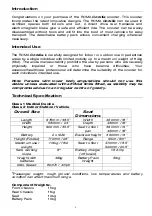 Preview for 3 page of First Choice Mobility Roma Medical Corella S741 User Manual