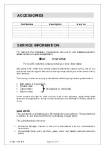 Preview for 17 page of First Choice Lincat OG8801N Installation, Operating, Servicing And Conversion Instructions