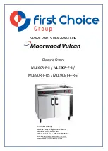 First Choice Moorwood Vulcan MLE60R-F-S Manual preview