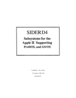 Preview for 2 page of First Class Peripherals Sider D4 Installation And User Manual