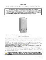 Preview for 1 page of First Co 12MB-HW Installation, Operation & Maintenance Instructions Manual